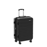 Amazon Basics 3-Piece Luggage Set (21", 26", 30"), Hardshell Suitcases With Wheels, Expandable For Up to 25% More Space, With Scratch-Resistant Surface, Four Multi-directional Wheels, Black