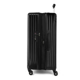 Travelpro Maxlite Air Hardside Expandable Checked Luggage, 8 Spinner Wheels, Lightweight Hard Shell Polycarbonate Suitcase, Black, Checked Large 28-Inch