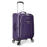 Traveler's Choice Lares Softside Expandable Luggage with Spinner Wheels, Purple, Carry-On 22-Inch