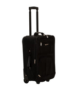 Rockland Fashion Softside Upright Luggage Set, Expandable, Black, 2-Piece (14/19)