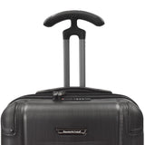 Traveler's Choice Silverwood Polycarbonate Hardside Expandable Spinner Luggage, Brushed Metal, Carry-on 21-Inch