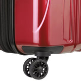 DELSEY PARIS Helium Aero Hardside Expandable Luggage with Spinner Wheels, Brick Red, Checked-Large 29 Inch