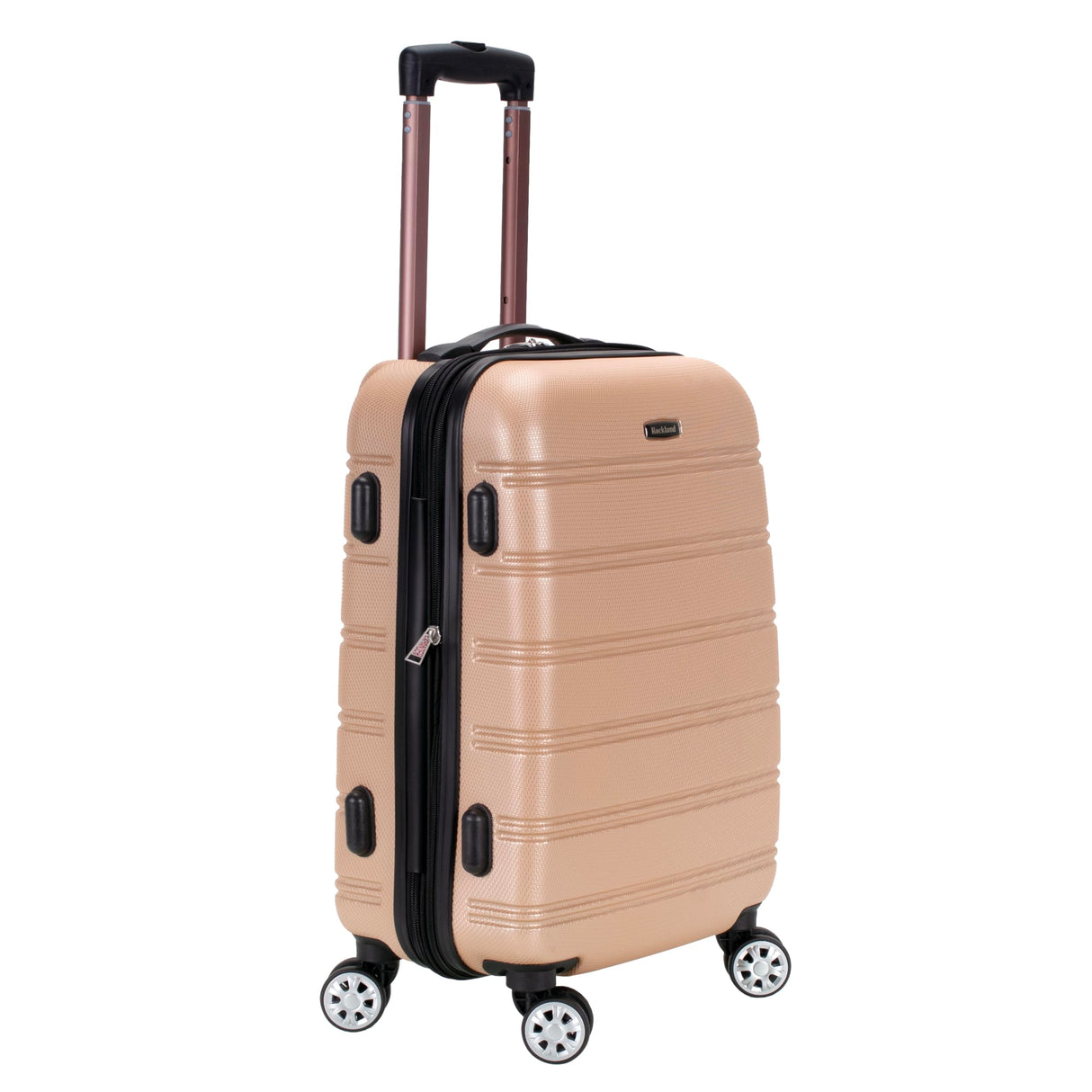 Rockland Melbourne Hardside Expandable Spinner Wheel Luggage, Champagne, Carry-On 20-Inch