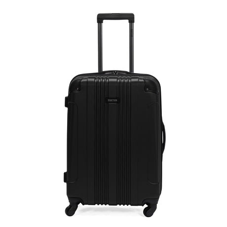 Kenneth Cole REACTION Out of Bounds Lightweight Hardshell 4-Wheel Spinner Luggage, Midnight Black, 24-Inch Checked