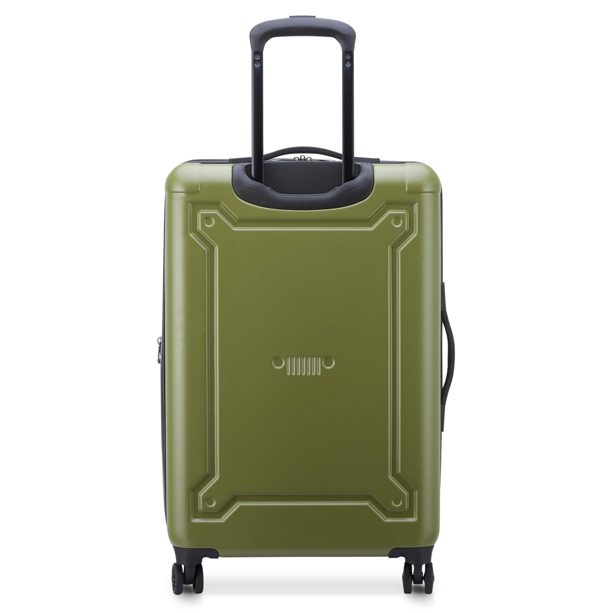 Jeep JH004C Hardside Expandable Luggage with Spinner Wheels (Avocado, Checked-Medium 24 Inch)