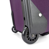 U.S. Traveler Lightweight Softside Suitcase, Rolling 20" Carry On Luggage, Purple, Single