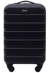 Wrangler Hardside Spinner Carry-On Luggage, Black, 22-Inch