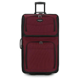 Travel Select Amsterdam Expandable Rolling Upright Luggage, Burgundy, Checked-Large 29-Inch