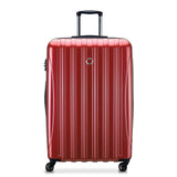 DELSEY PARIS Helium Aero Hardside Expandable Luggage with Spinner Wheels, Brick Red, Checked-Large 29 Inch