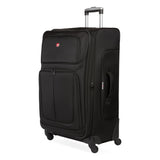 SwissGear Sion Softside Expandable Luggage, Black, Checked-Large 29-Inch