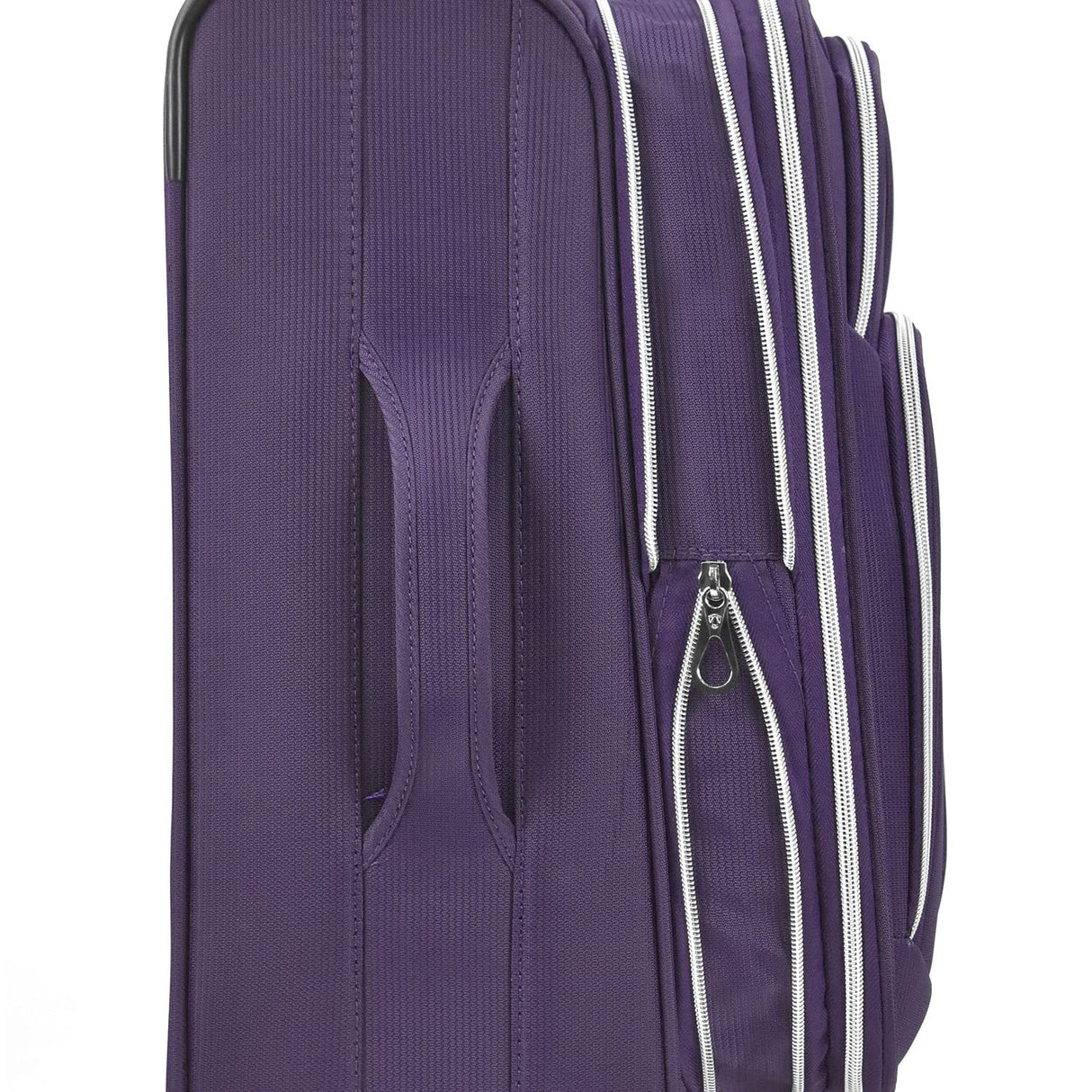 Traveler's Choice Lares Softside Expandable Luggage with Spinner Wheels, Purple, Carry-On 22-Inch