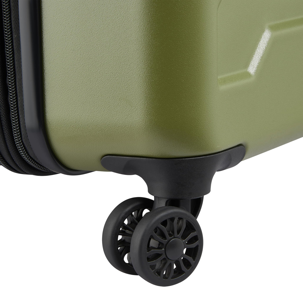 Jeep JH004C Hardside Expandable Luggage with Spinner Wheels (Avocado, Checked-Medium 24 Inch)