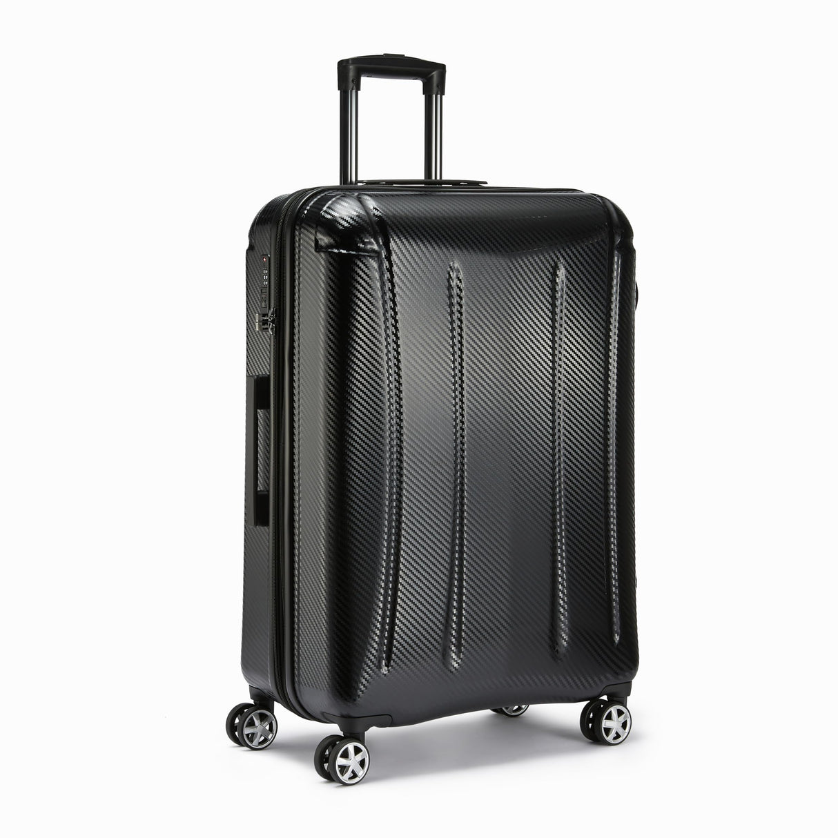 Amazon Basics Expandable Spinner Suitcase with Wheels and TSA Lock, 30 inch, Black