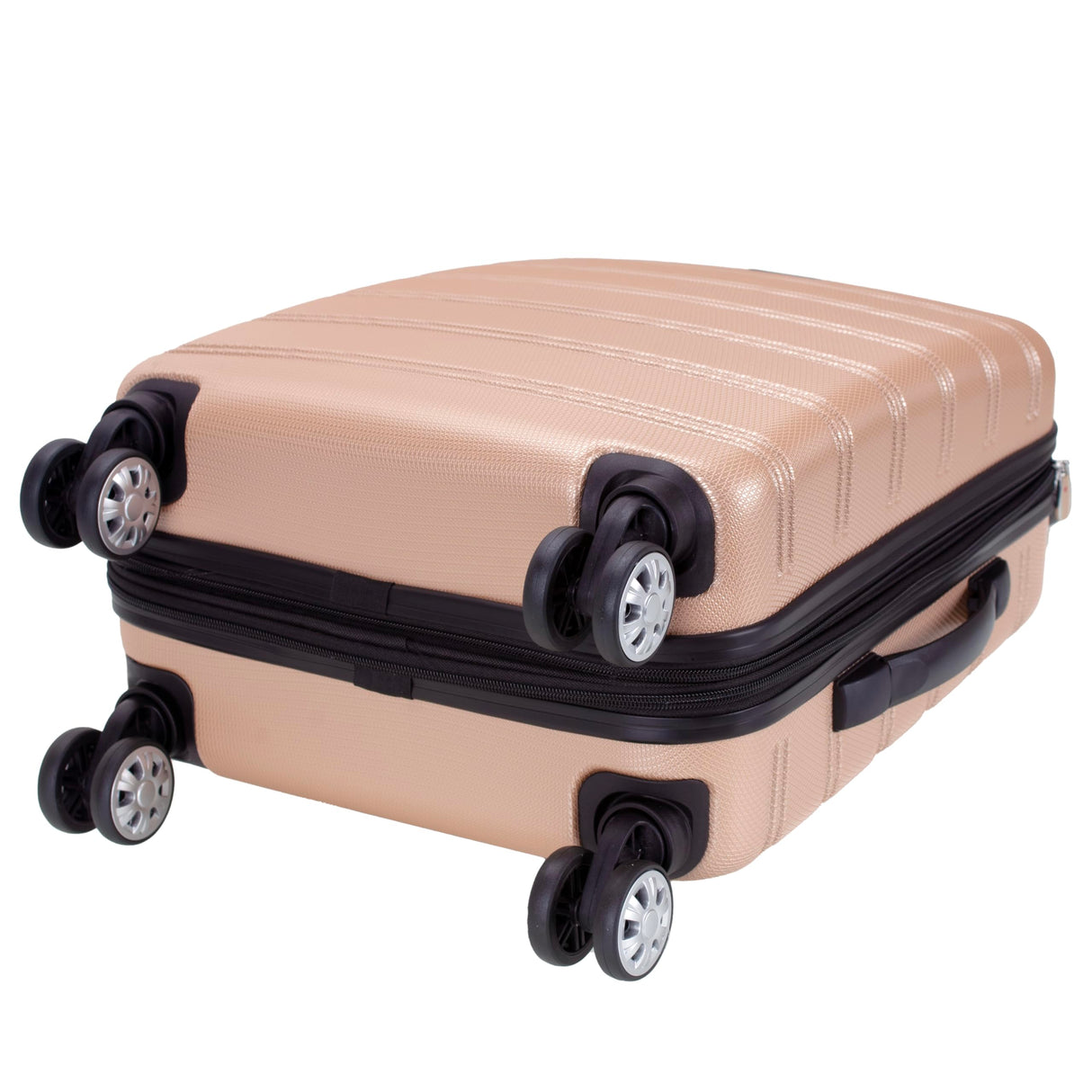 Rockland Melbourne Hardside Expandable Spinner Wheel Luggage, Champagne, Carry-On 20-Inch