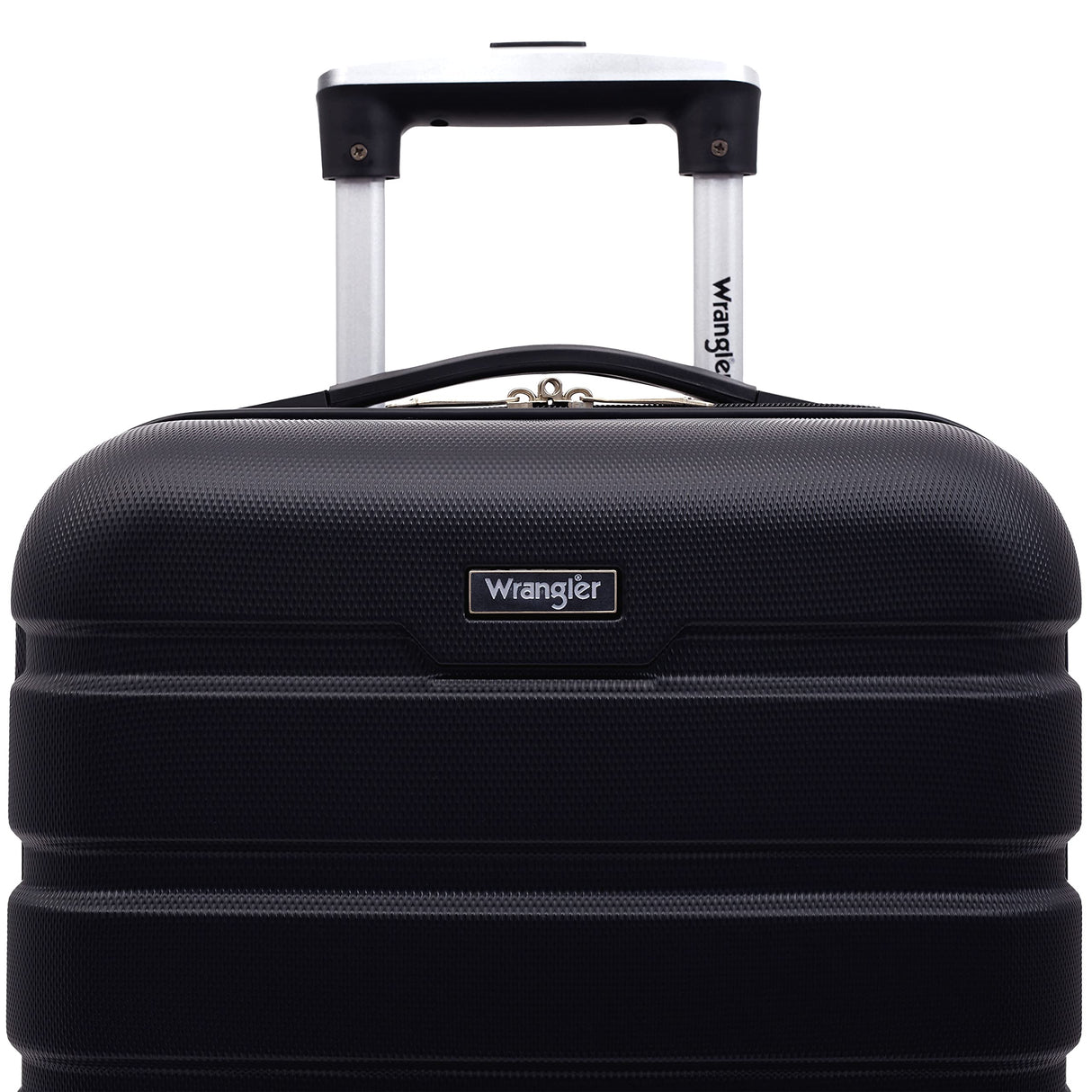 Wrangler Hardside Spinner Carry-On Luggage, Black, 22-Inch