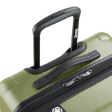 Jeep JH004C Hardside Expandable Luggage with Spinner Wheels (Avocado, Checked-Medium 24 Inch)