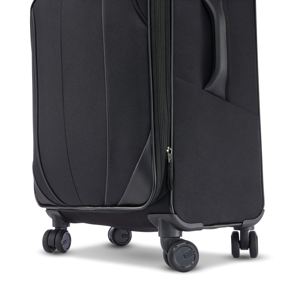 American Tourister 4 KIX 2.0 Expandable Softside Luggage with Spinner Wheels, 24 SPINNER, BLACK