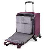 Samsonite Underseat Carry-On Spinner with USB Port, Purple, One Size