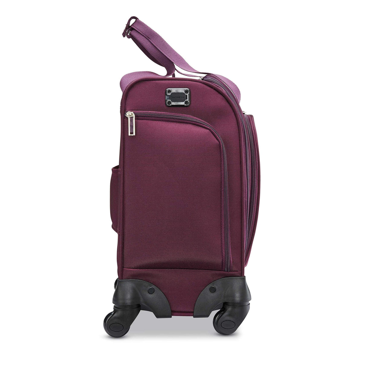 Samsonite Underseat Carry-On Spinner with USB Port, Purple, One Size